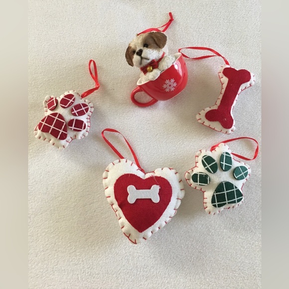 Christmas Doggie-Themed Tree Ornaments - Picture 1 of 2